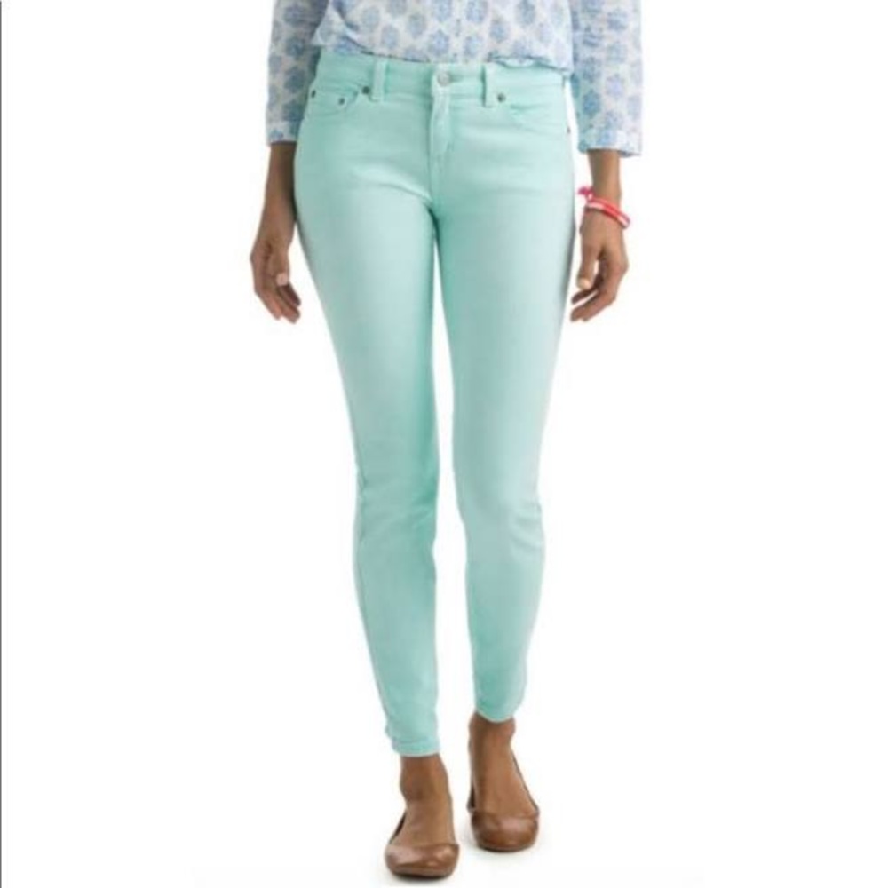 Nwot Vineyard vines mint green corduroy pants Sz 0